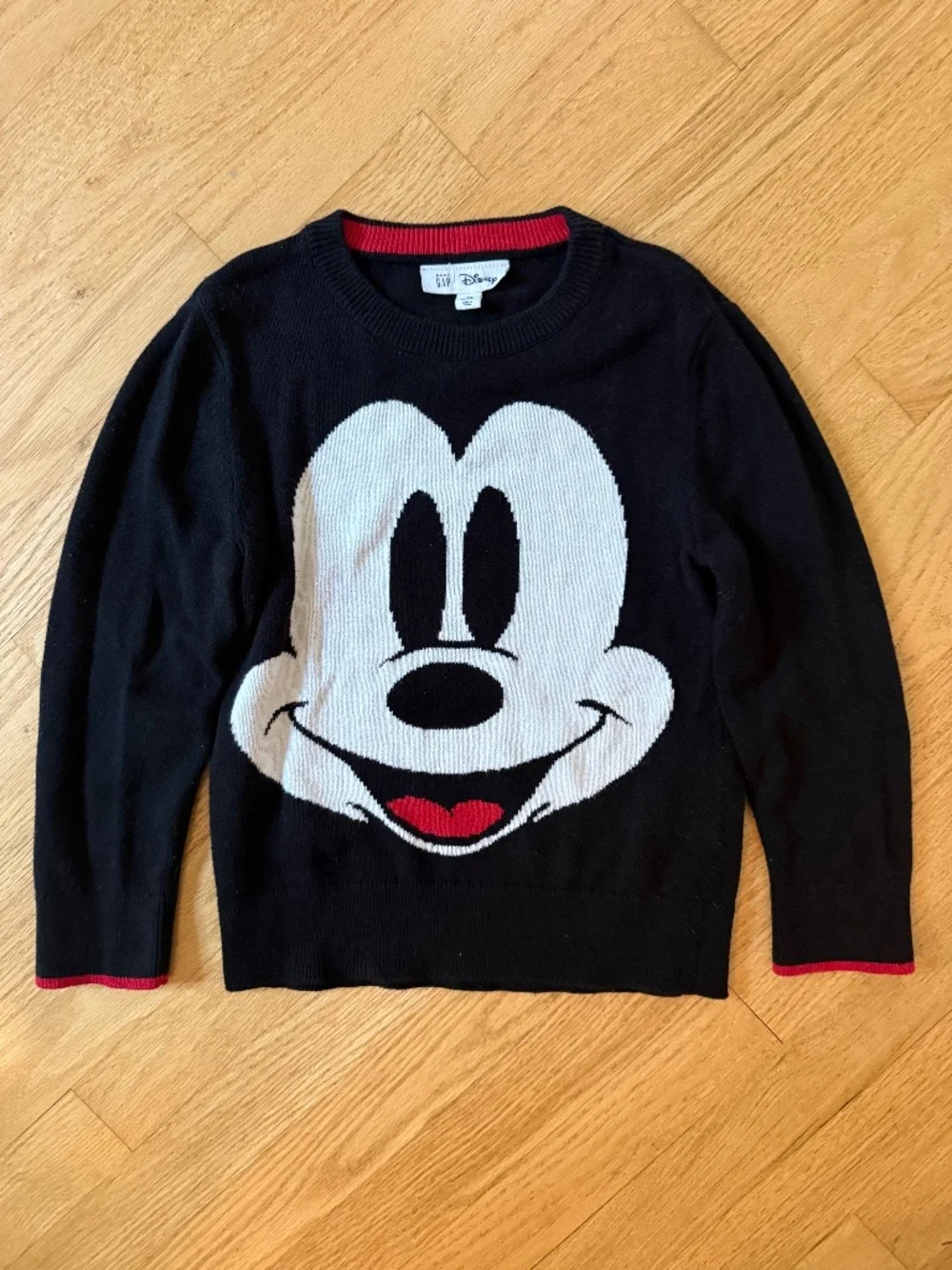 Disney Baby Gap Mickey Mouse Black Sweater Kids Size 5 Years Toddler